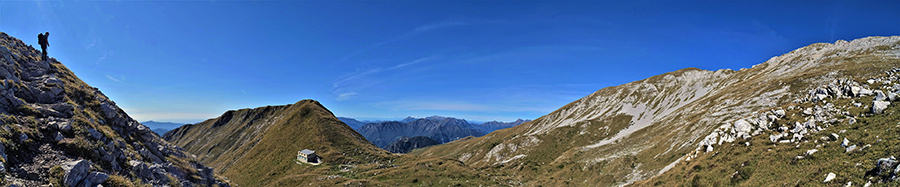 Vista panoramica salendo in Cima Menna 